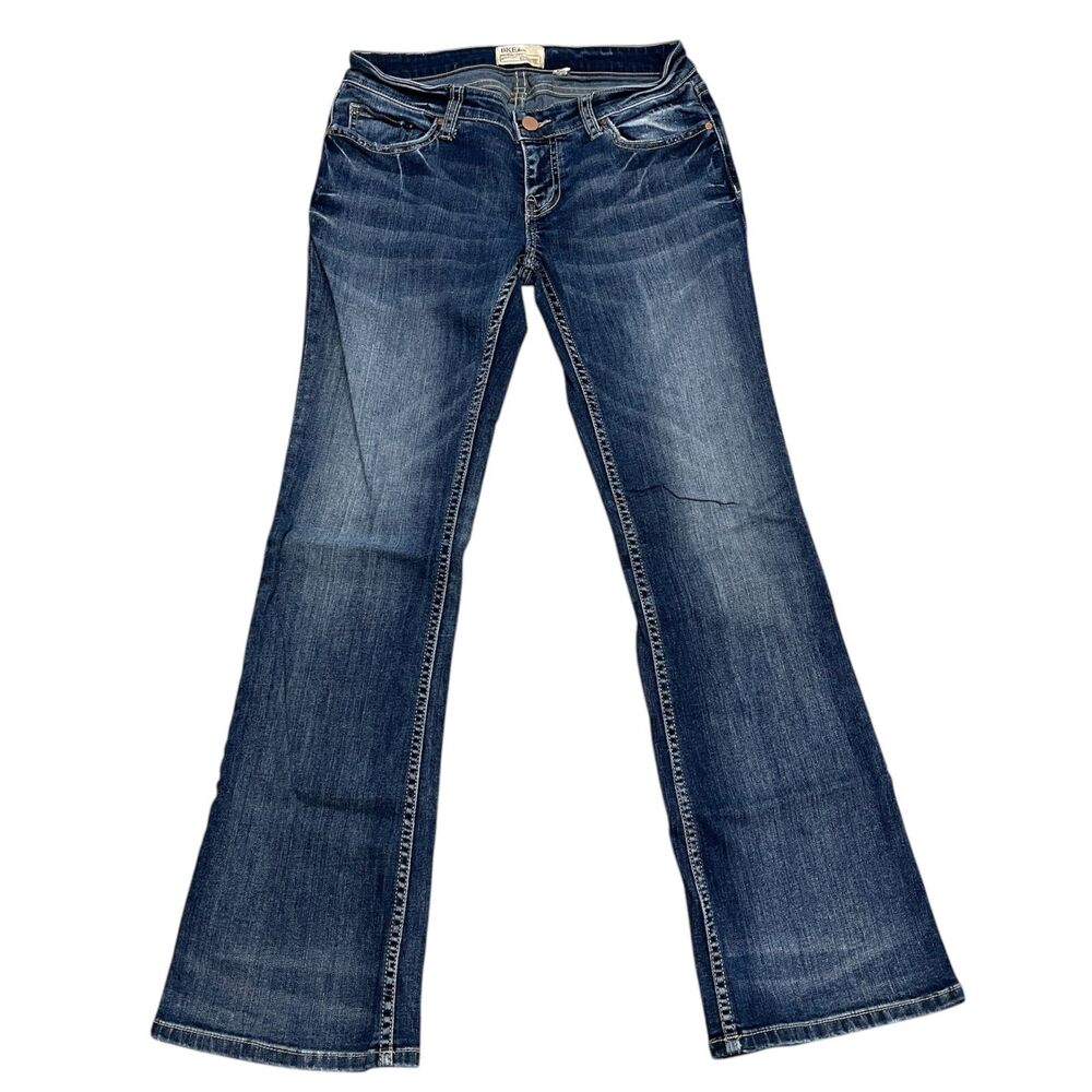 BKE Women's Boot Cut Jeans - Dark Blue